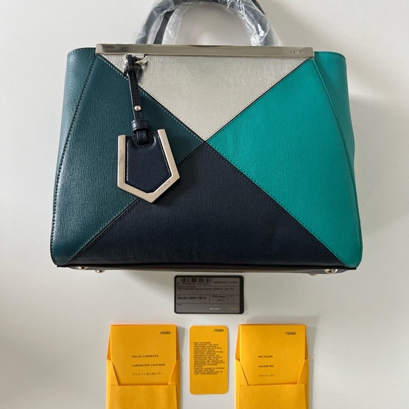 FENDI 2 Jours Leather Handbag - Picture 8 of 9